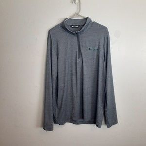 Travis Mathew Crestview 1/4 Zip Pullover Shirt Men L Gray Long Sleeved Golf
